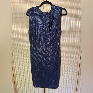 SIZE XL MINT Elegant Navy Sequin Dress